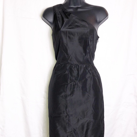 J. Crew One Shoulder Black Dress - Picture 2 of 7
